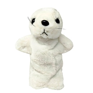 Títere de Mano Foca Blanca